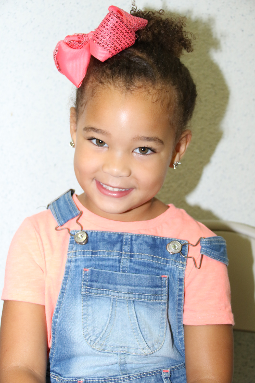 
Halie Johnican waits to enroll in Pre-K on the first day of school at Carver Elementary.
