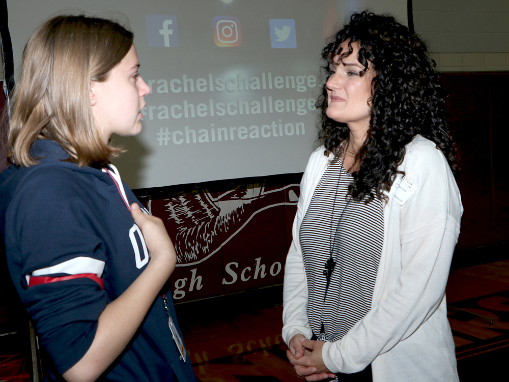 
Carnes talking to Madison King
