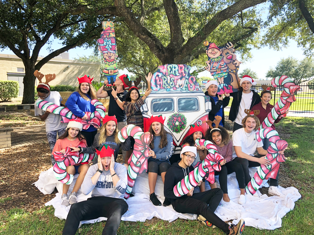 
Members of Peer Assistance and Leadership (PALs) prepare for the 41st Annual Sterling Bazaar Saturday, November 17, from 10 a.m. to 4 p.m. with yard decorations from one of more than 80 vendors. Chicken spaghetti dinners, sponsored by the Sterling Stars, will be available for purchase from 11 a.m. – 3 p.m. The event will be at Sterling High School, 300 Baker Road, Baytown, TX. Pictured are Coach Jace Fontenot, Gauge Herrera, Autumn Jeria, Skylar Haver, Courtney Jackson, Priscila Garcia, Mellia Messer, Cade Sattelmaier, Matthew Rodriguez, Carson Champagne, Gaby Ybarra, Nicole Herrera, Peyton Moyers, Julia Lovett and Kyra Green.
