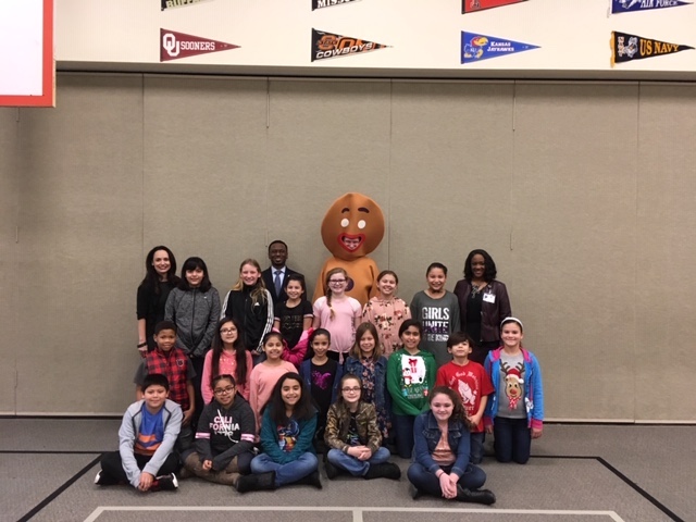 
Students are excited about reading after Covestro launched the Renaissance myON Reader program, an online personalized library for Bowie Elementary. Pictured with the students are (back, from left) Jennifer Walsh, head of communications at Covestro, Charles Johnson, Baytown city councilman; Dr. Carl Franklin, vice president of MUSES3, LLC and Dr. Regina Sims, Bowie principal.
