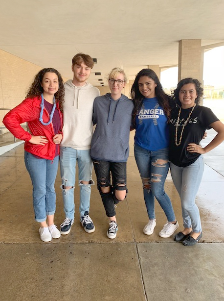 
From left, Jace West, Hayden Bernard, Elizabeth Bagwell, Priscila Garcia and Jace West, members of the RSS Key Club, will spend Spring Break working on an elementary school in Guatemala.
