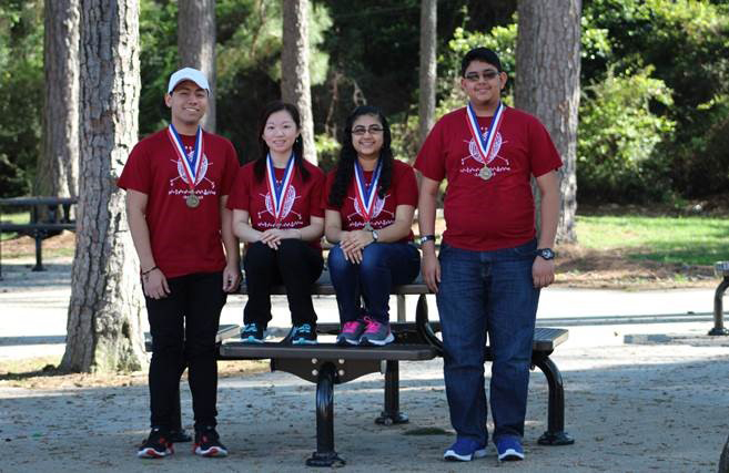 Pictured are team members of The Goose Creek Memorial UIL Spelling team is headed to the state competition after earning 2nd place at the region tournament.
