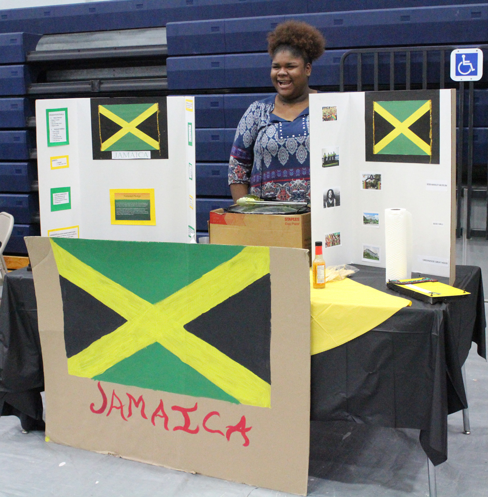  Students sampled foods, received information from various countries and watched a fashion show and dance performances. The International Club is sponsored by Severen Gurnell. 