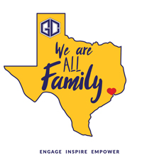We Are All Family Texas Graphic