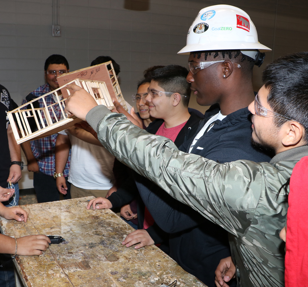 
CTE students working on a project.

