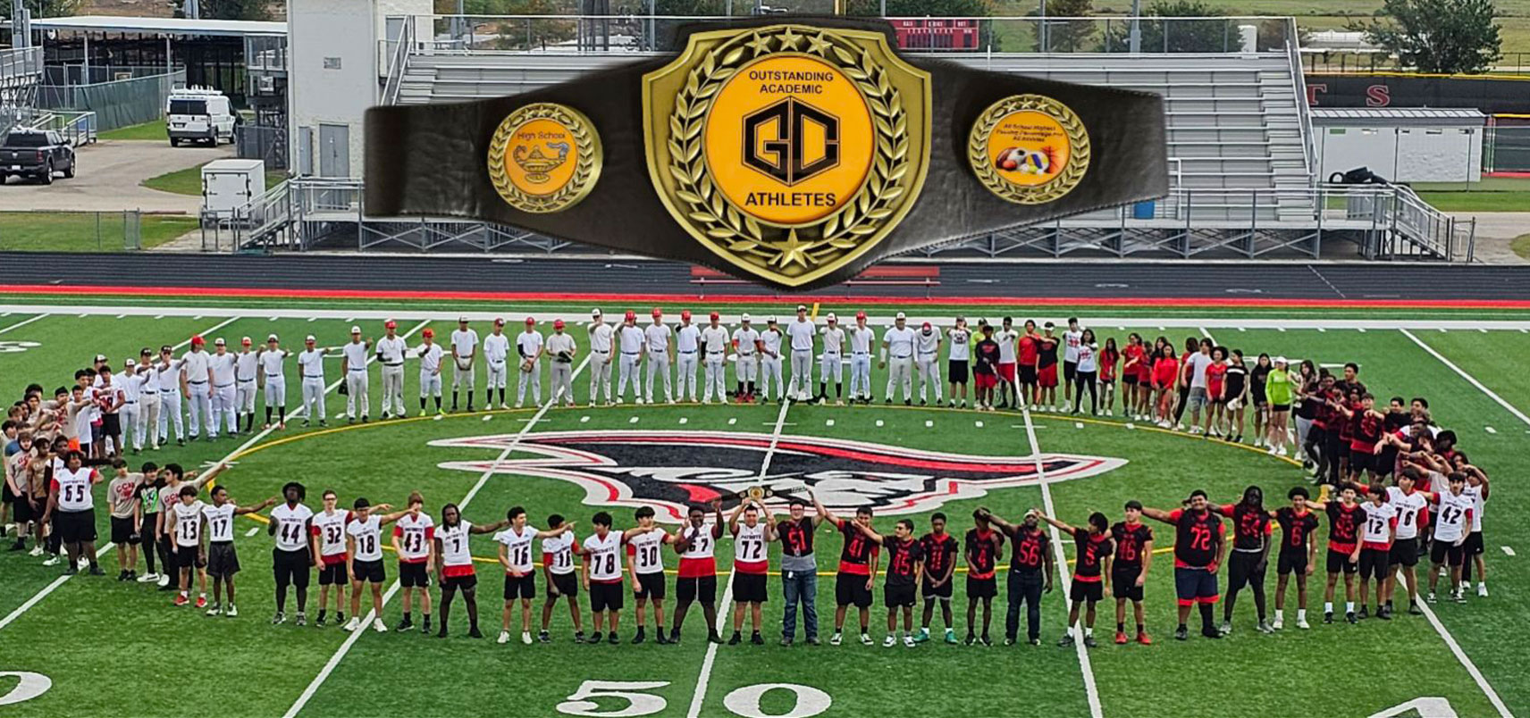 RSS Athletes line up for photoSterling Rangers Captured Athletic Academic Belt
– Click Image for Details