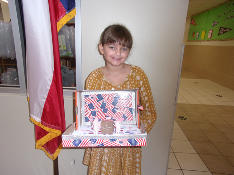 
Students in Linda LeDay’s fifth-grade GATE class celebrated Freedom Week, designing Freedom Day dioramas and Constitution lapbooks that focused on the intent, meaning and importance of the Declaration of Independence and the U.S. constitution, including the Bill of Rights, in their historical content.
