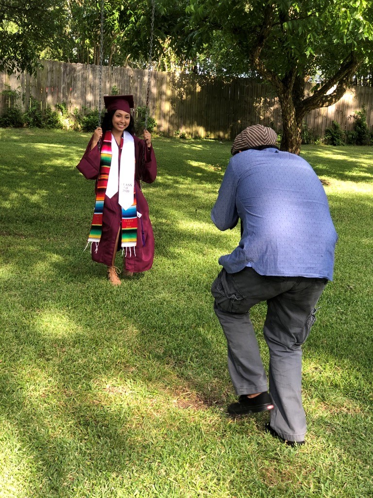 Lupita Escobar poses for photo