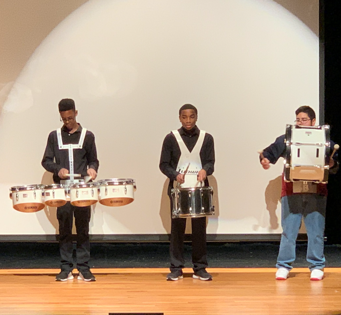 HMJ drumline performs