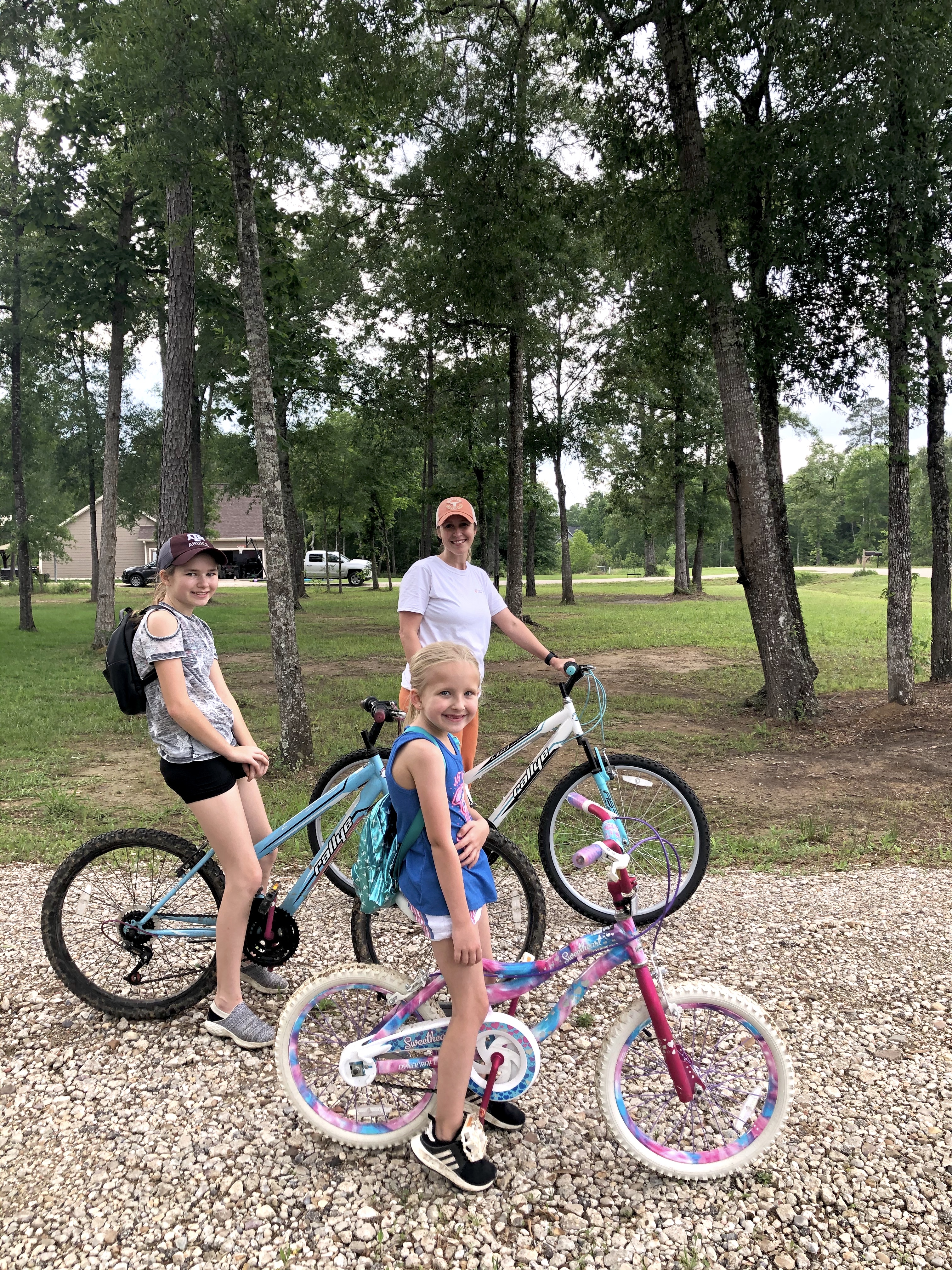 Johnson goes on bike ride with kids