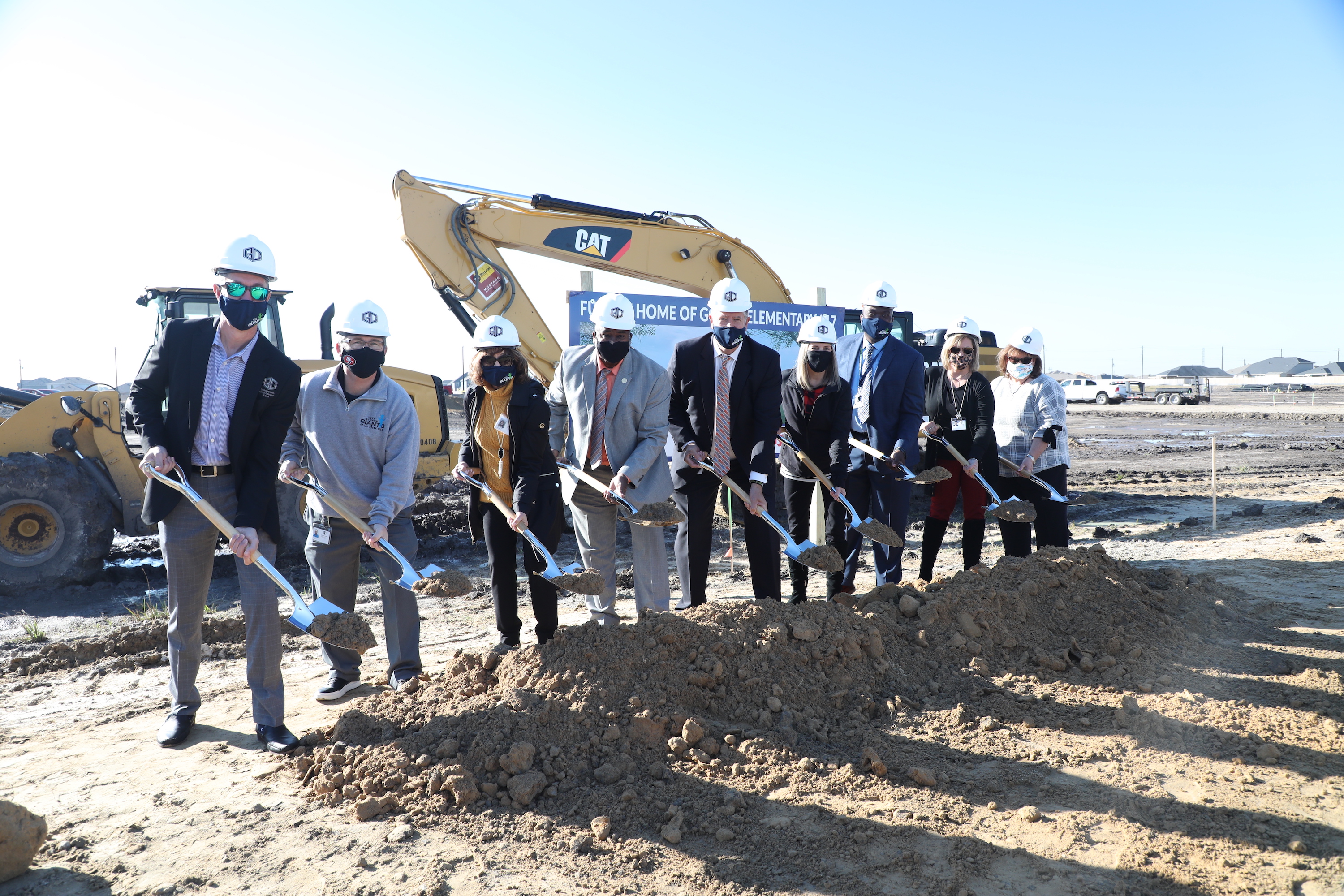 executive council participate in groundbreaking