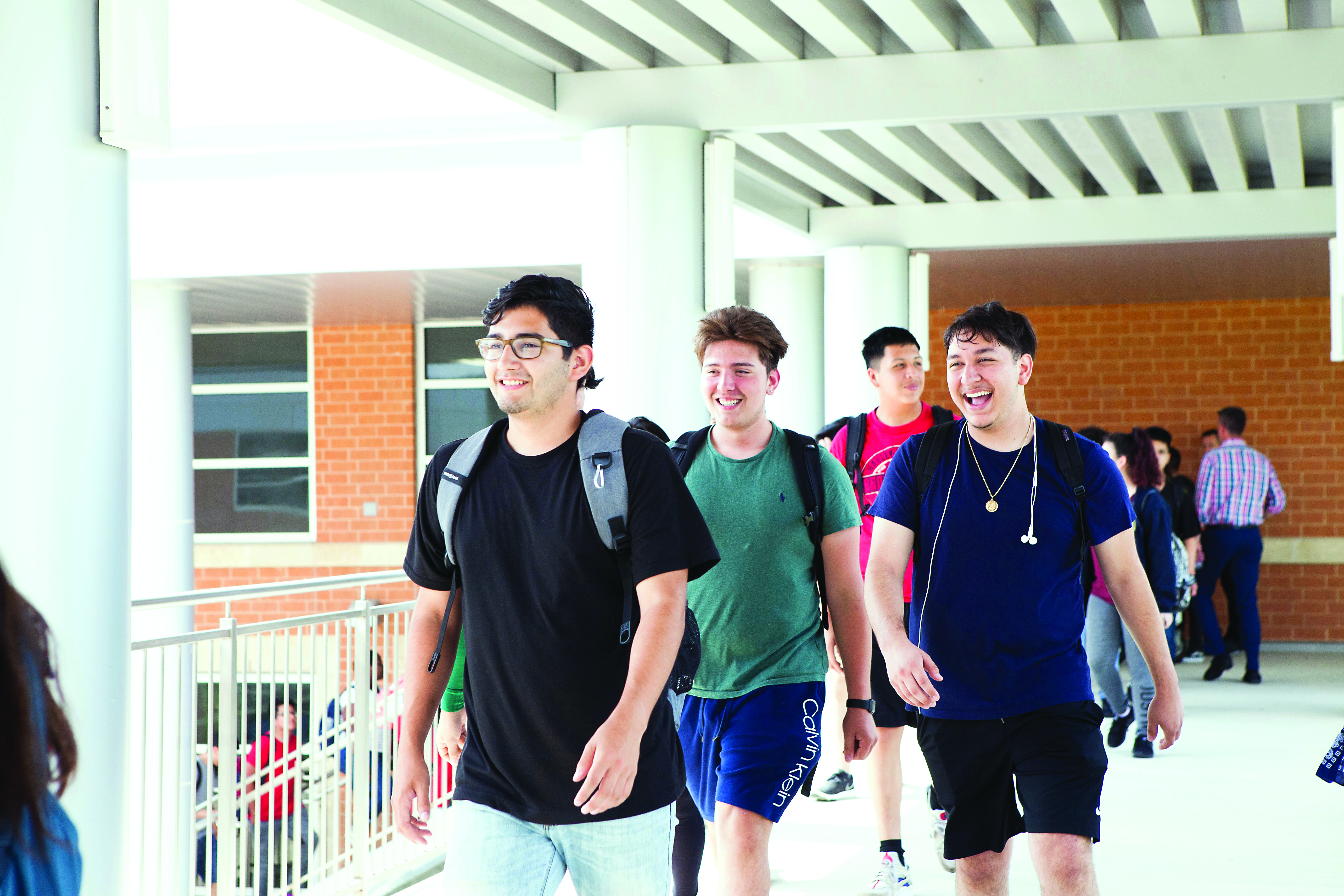 IMPACT students walking to class