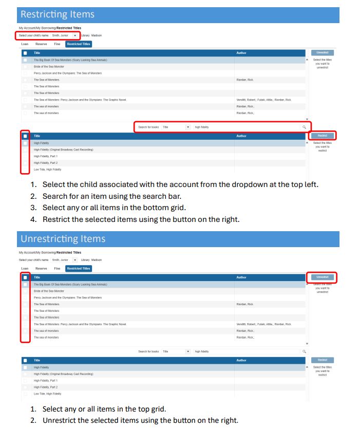 parent portal directions
