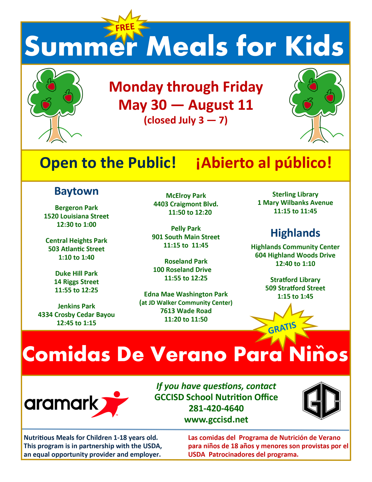 Summer Meals Flyer 