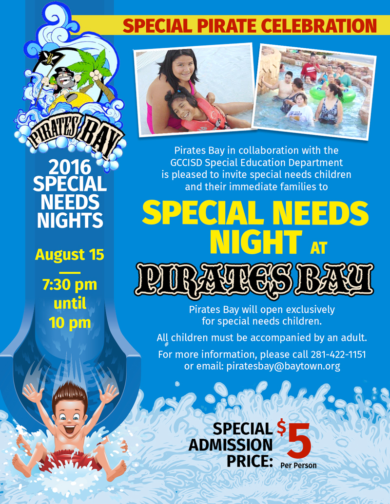 Flyer for special needs night