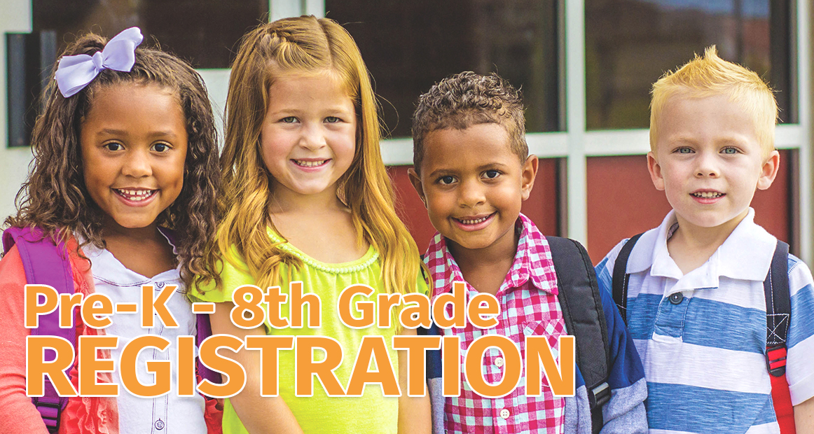 Pre-k to 8th grade registration