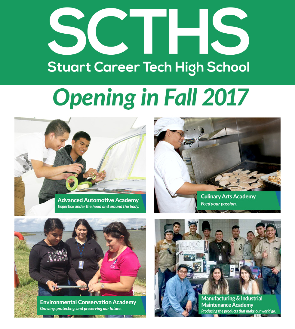 Opening Flyer for Stuart Career Tech High School