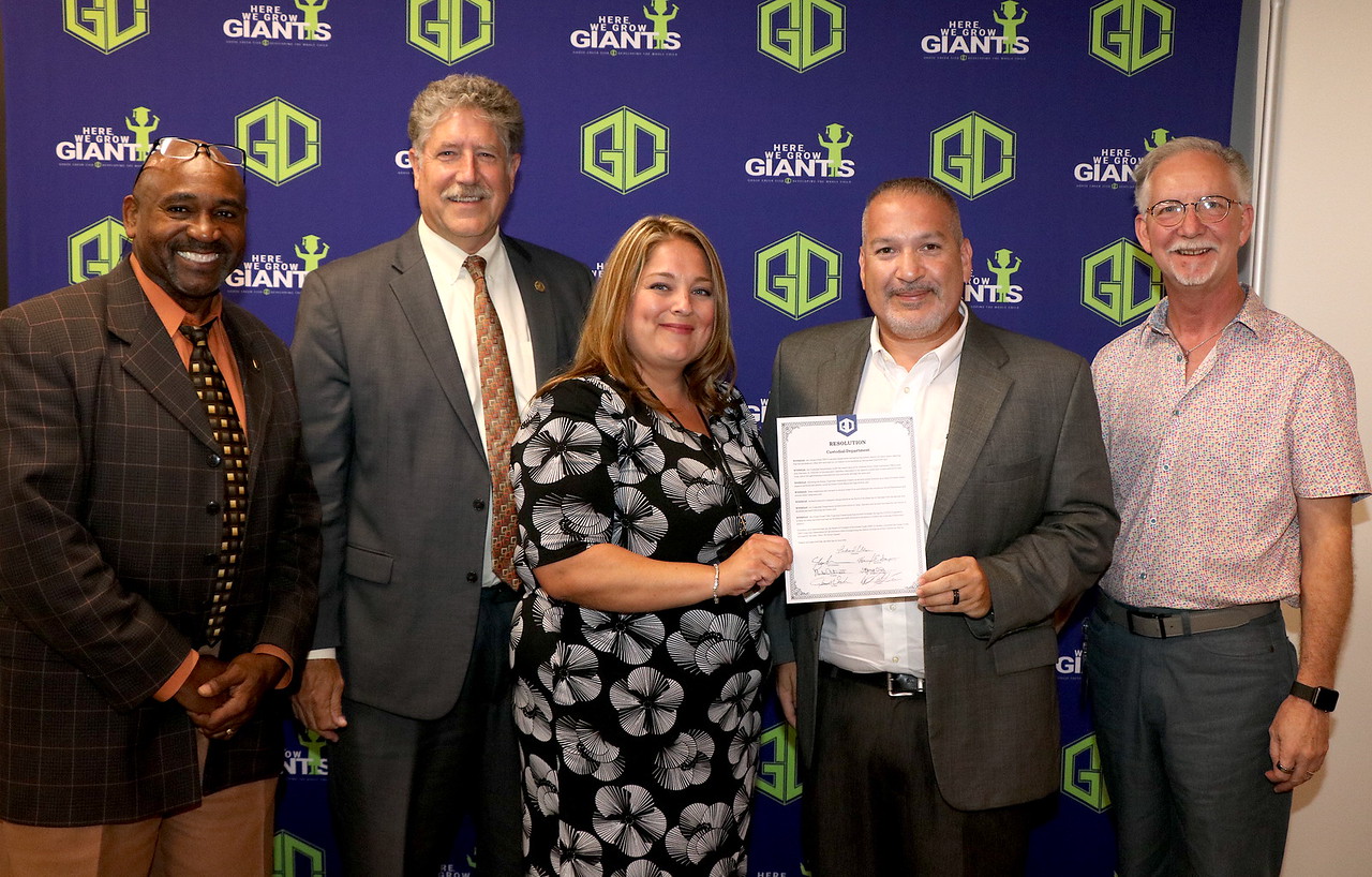 Custodial department receives resolution from the board