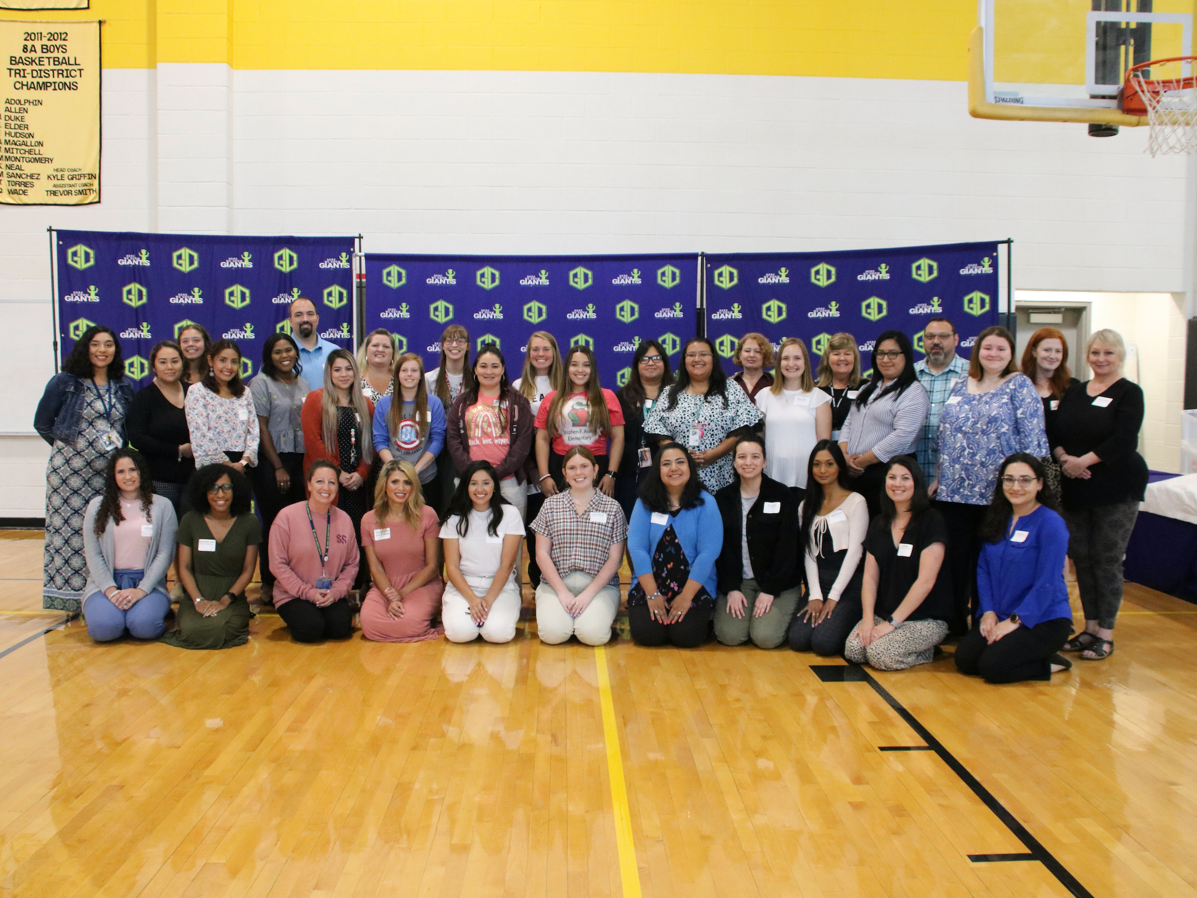 gc alumni returning to be teachers pose for picture