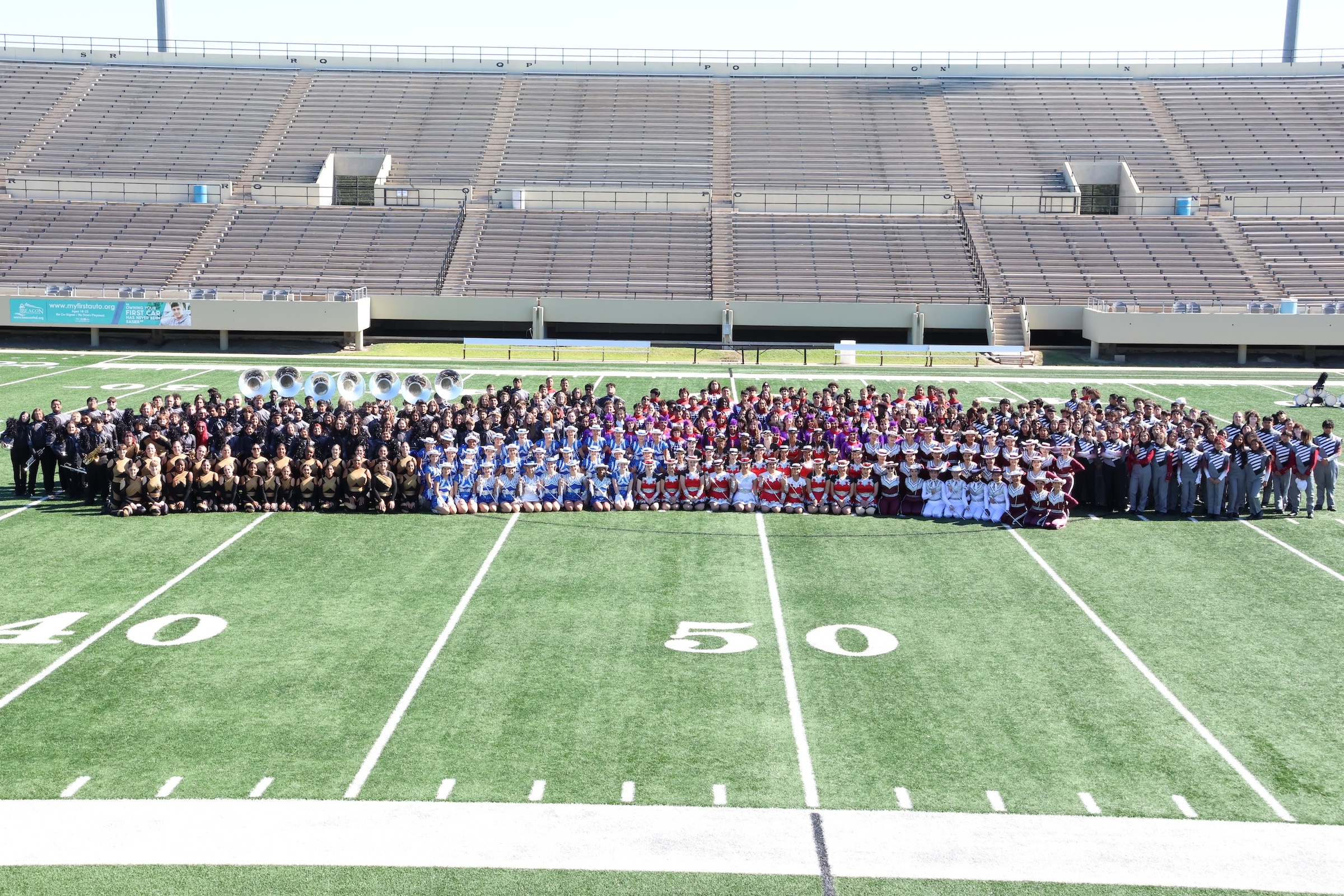 All performers on the field