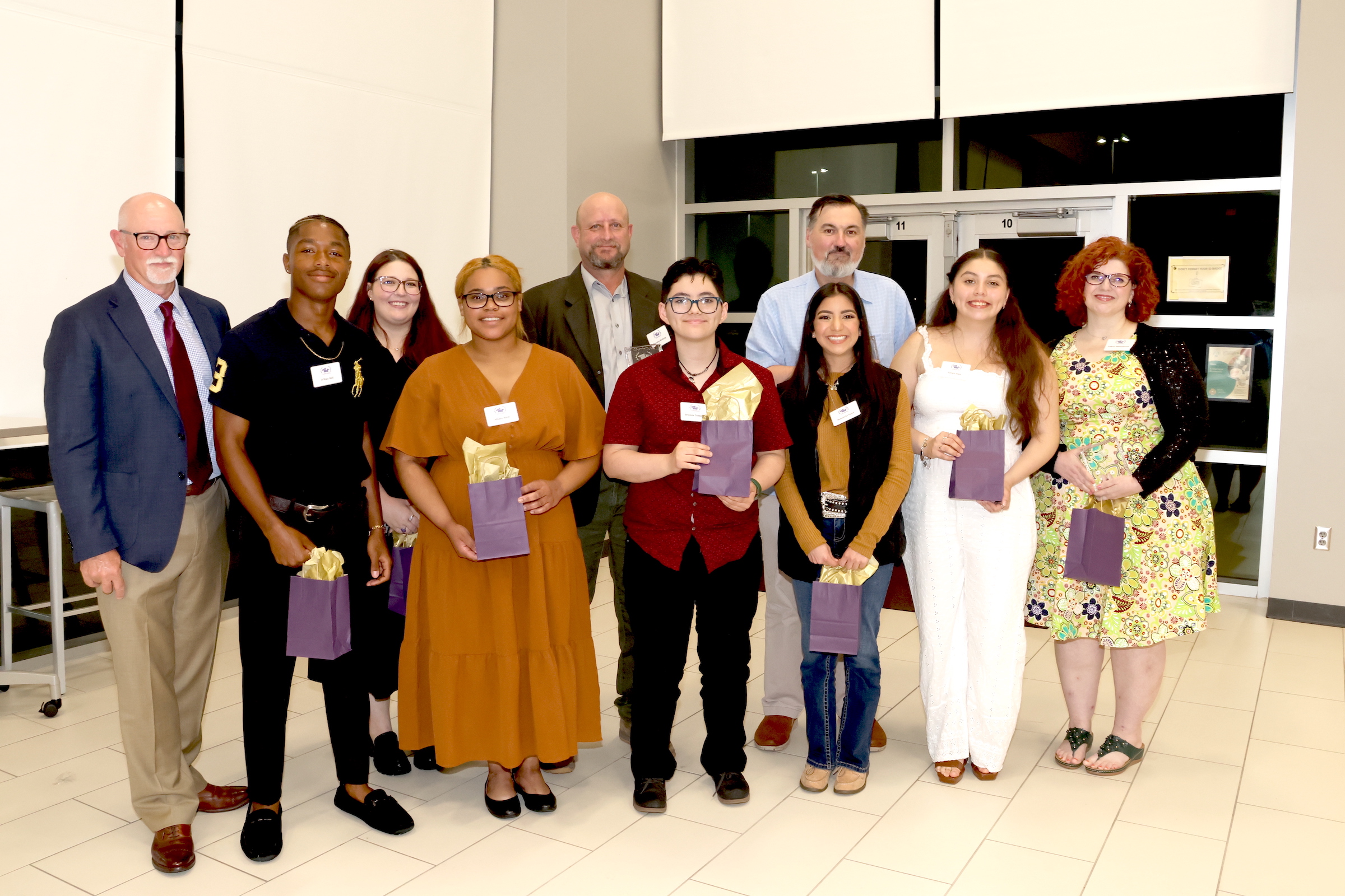 2023 Students Choice winners pose with teachers