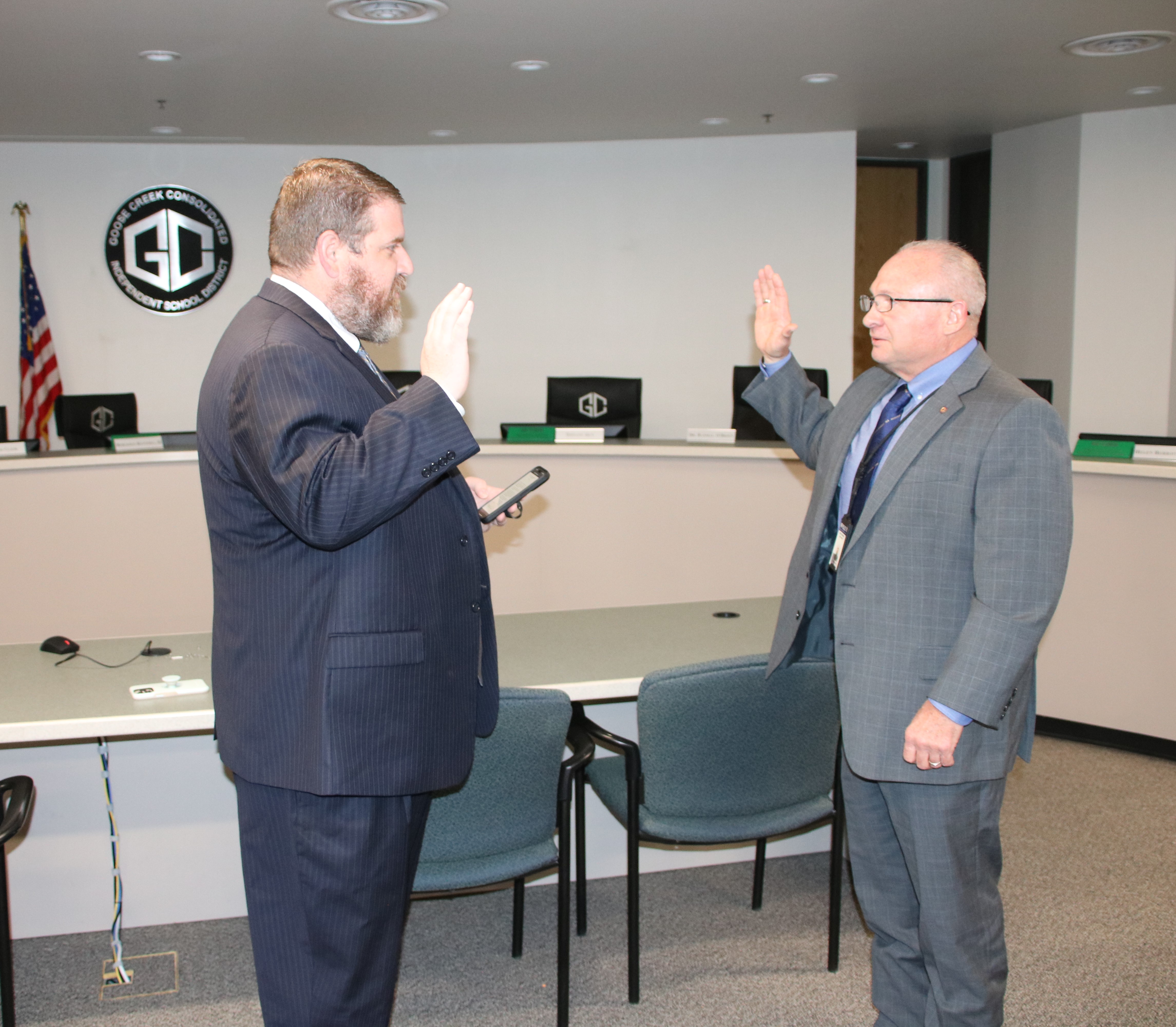 Kirk Bonsal sworn in by attorney brandon benoit