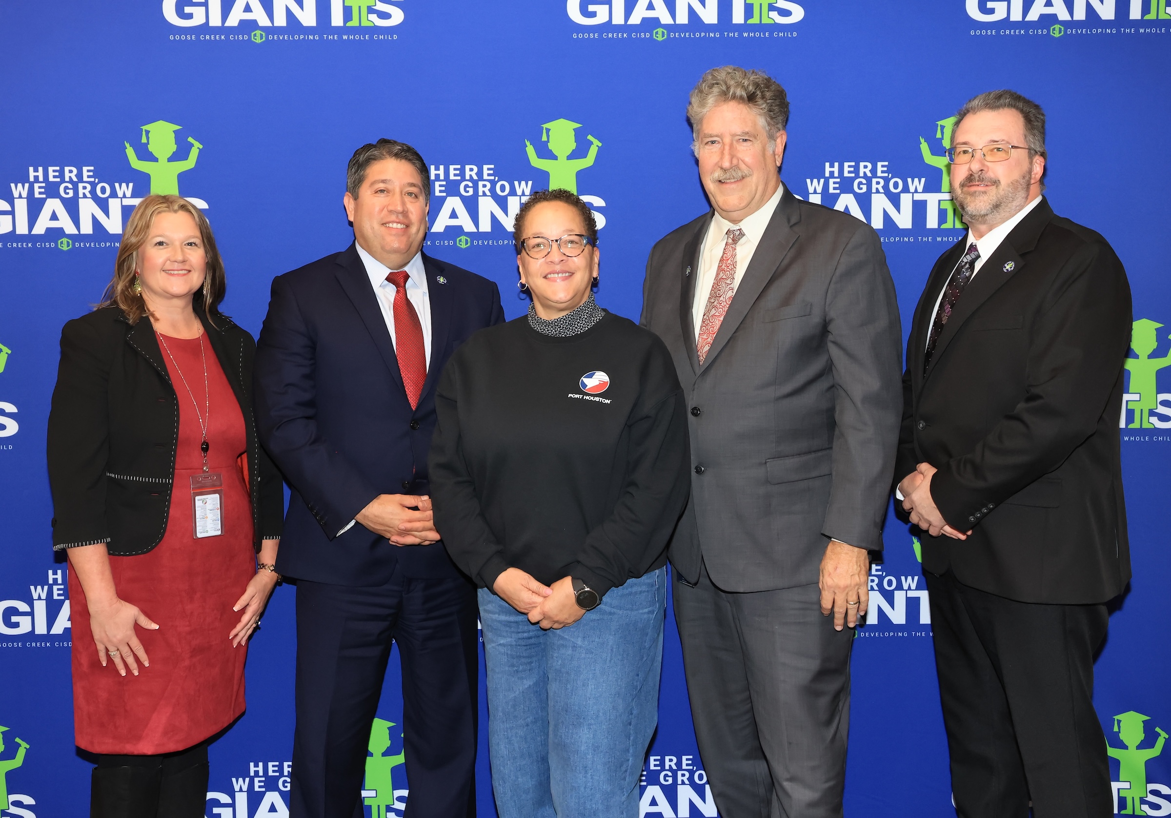 photo of district leaders and port of houston representative