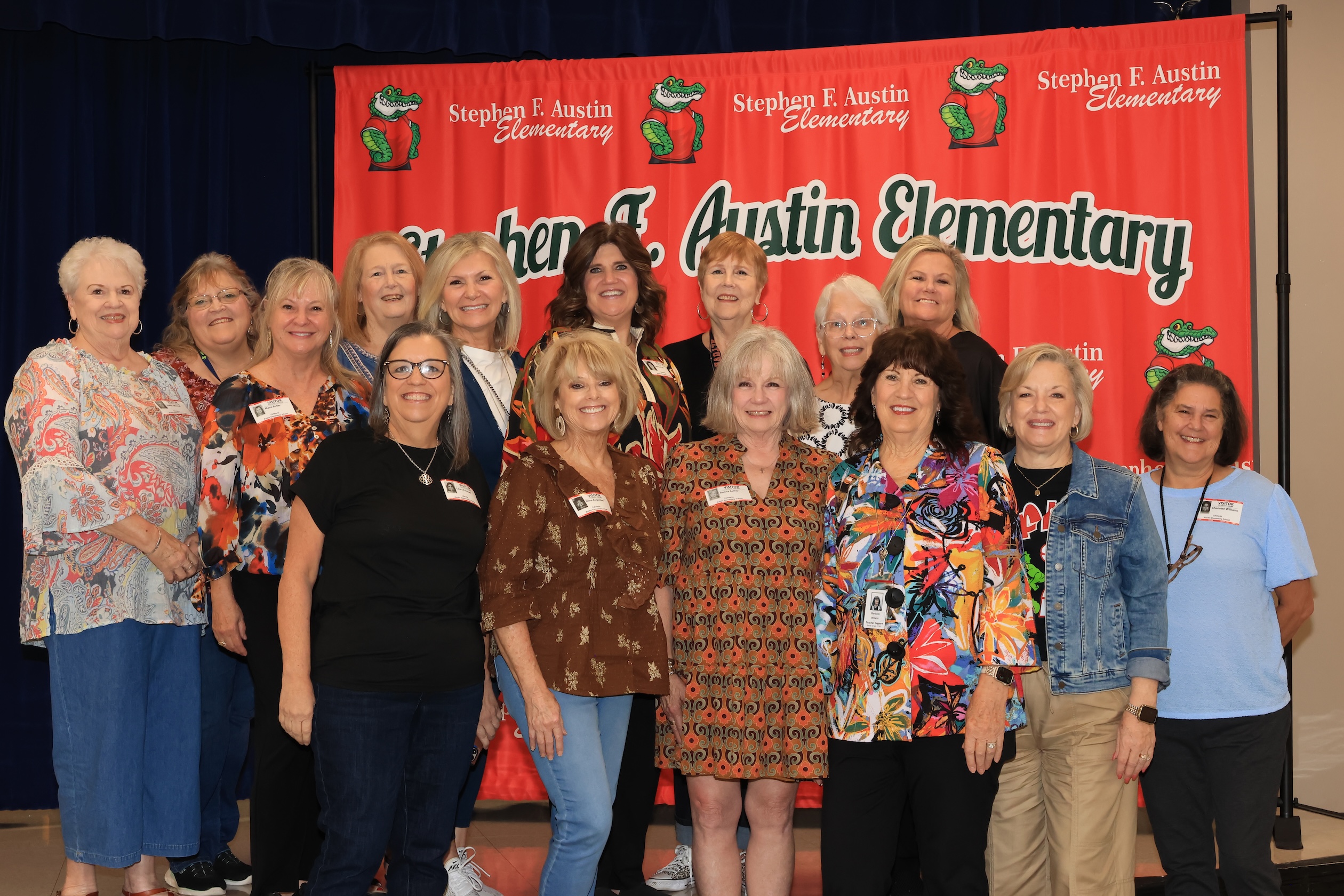 Former Austin Elementary teachers and administrators. 