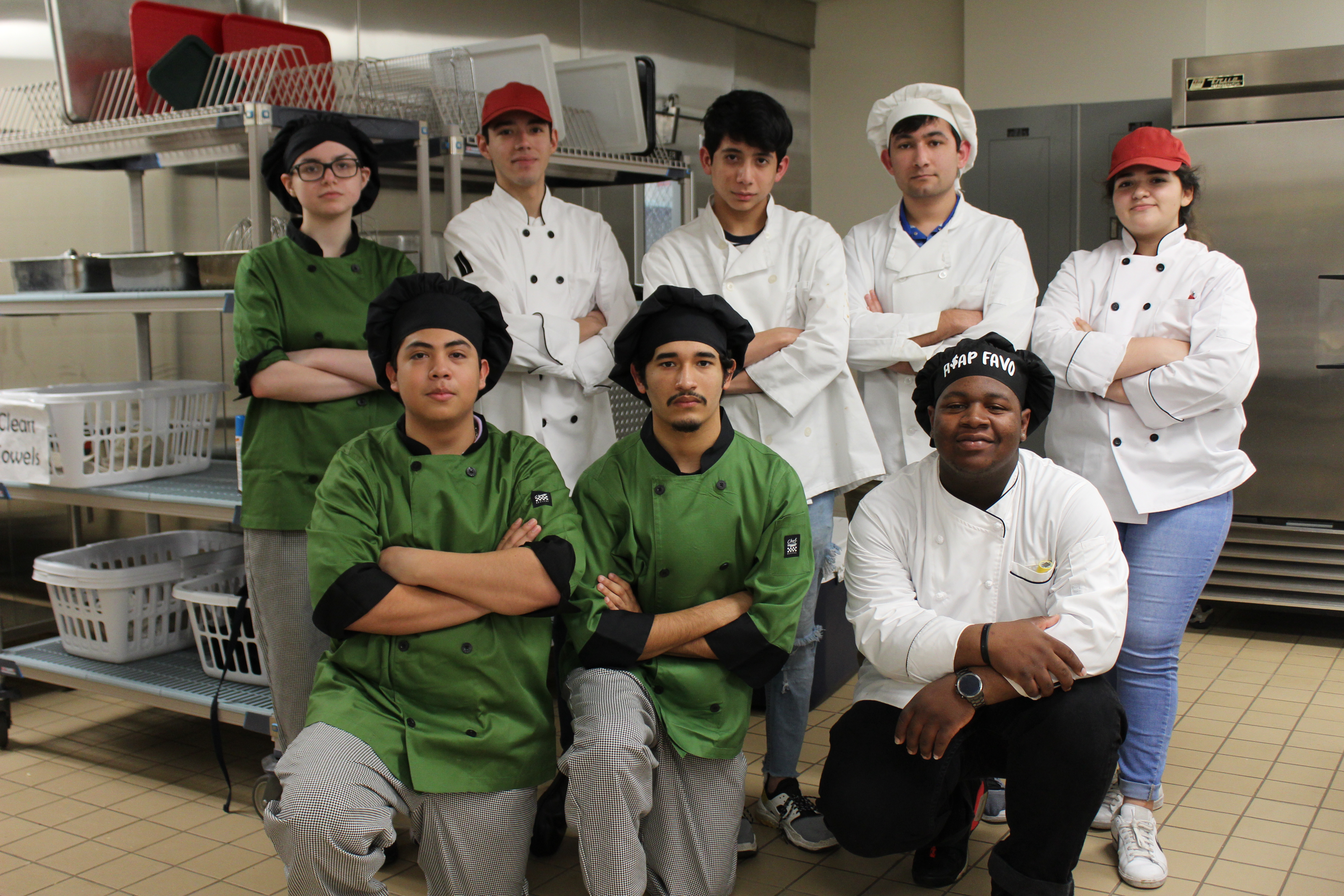 Culinary students from Lee, Sterling and Stuart Career Tech High Schools