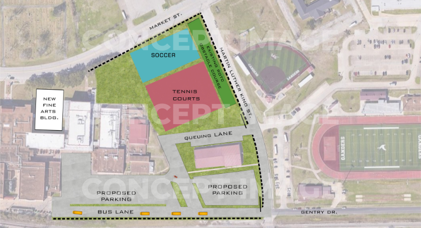 Lee high school proposed road changes